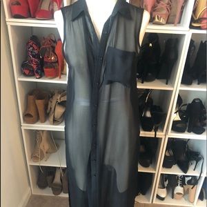 Sheer ankle length top